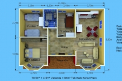Manisa Tek Katlı Prefabrik Yapı